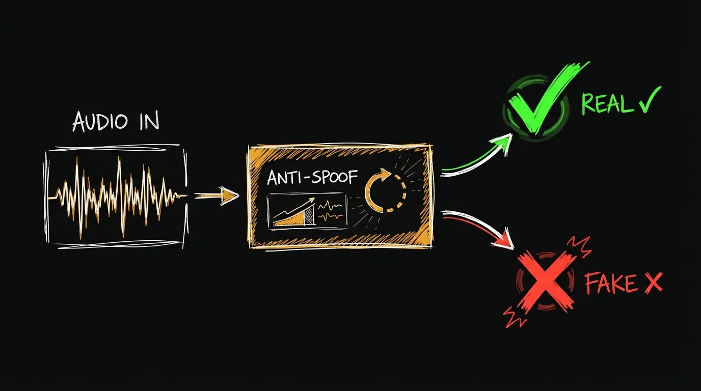 Proceso de detección anti-spoofing